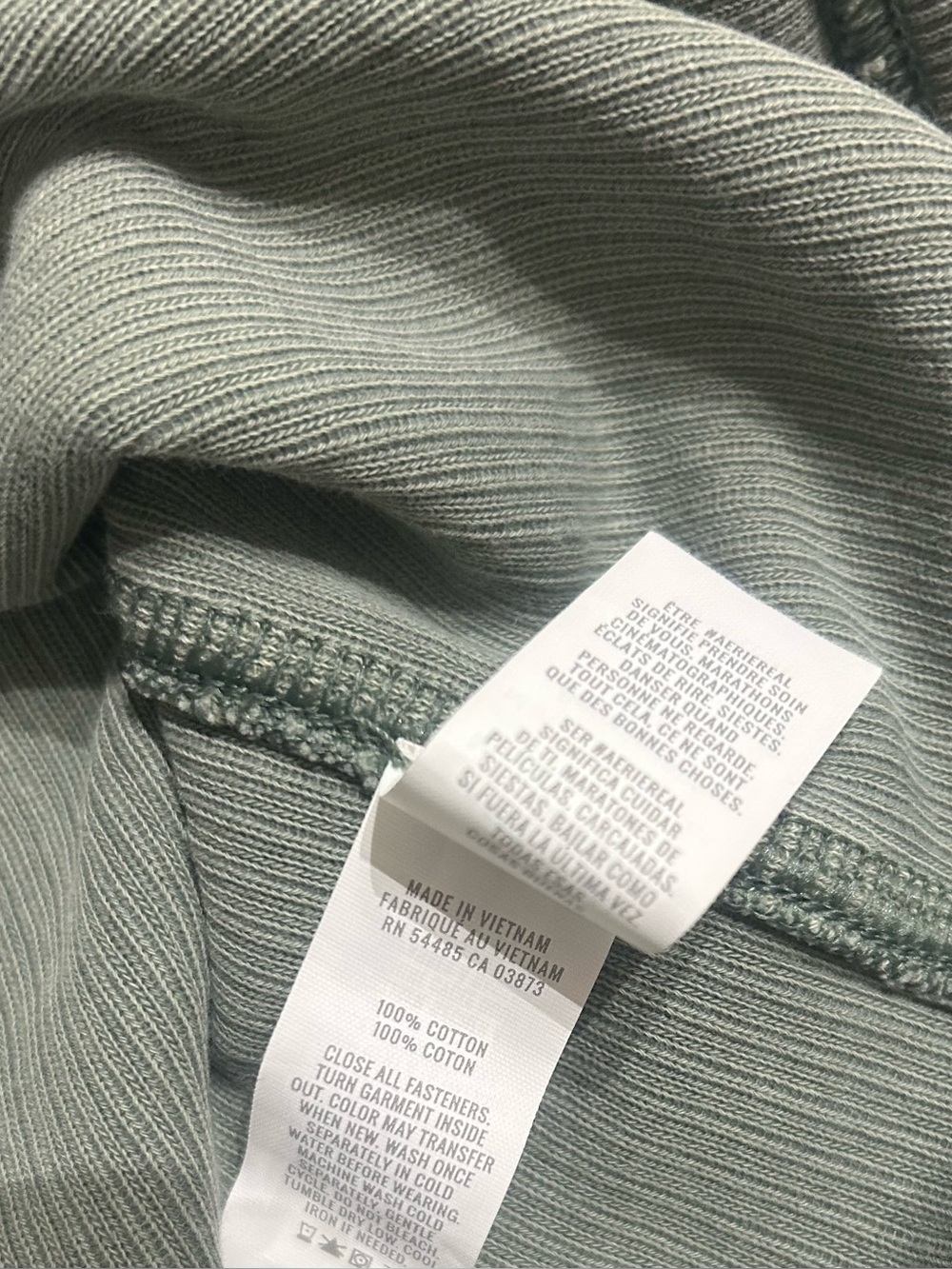 aerie Olive Green Hooded Pullover - Picture 7 of 7